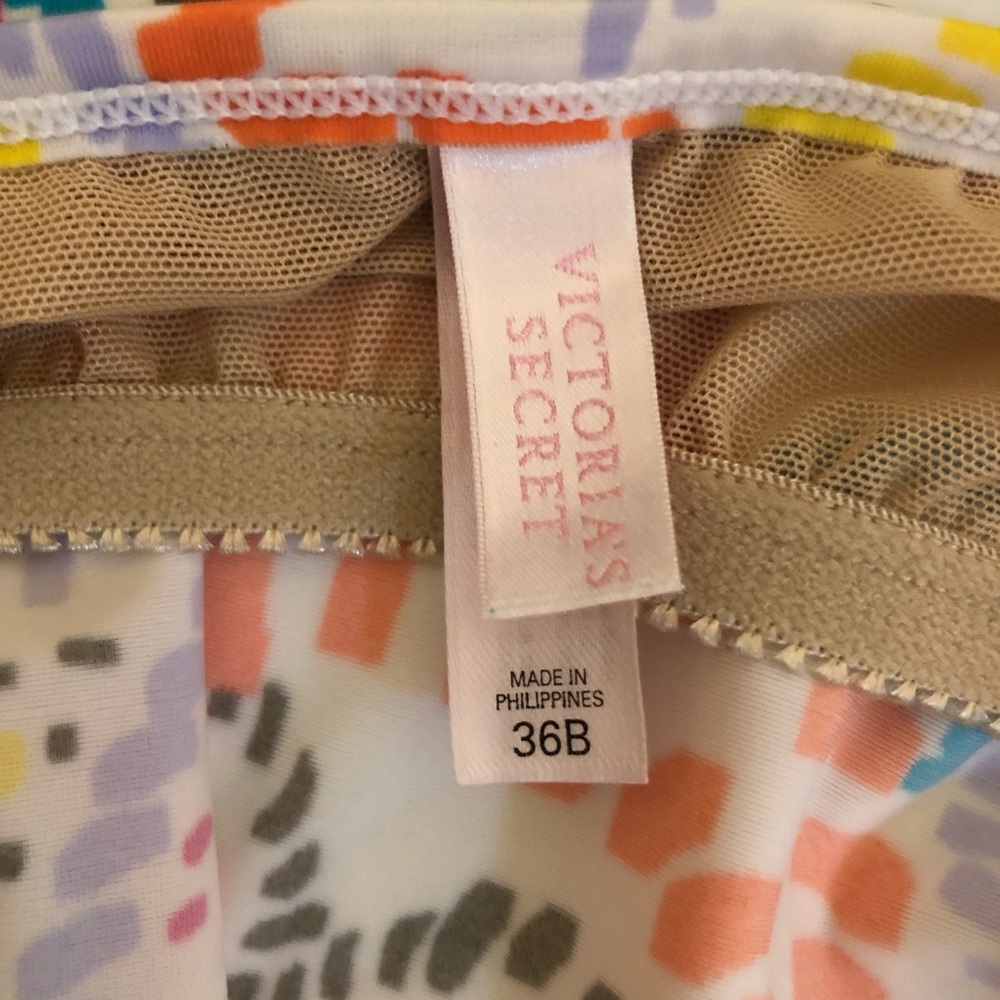 Victoria’s Secret multi color padded underwire cup tankini Size 36C - Picture 3 of 12